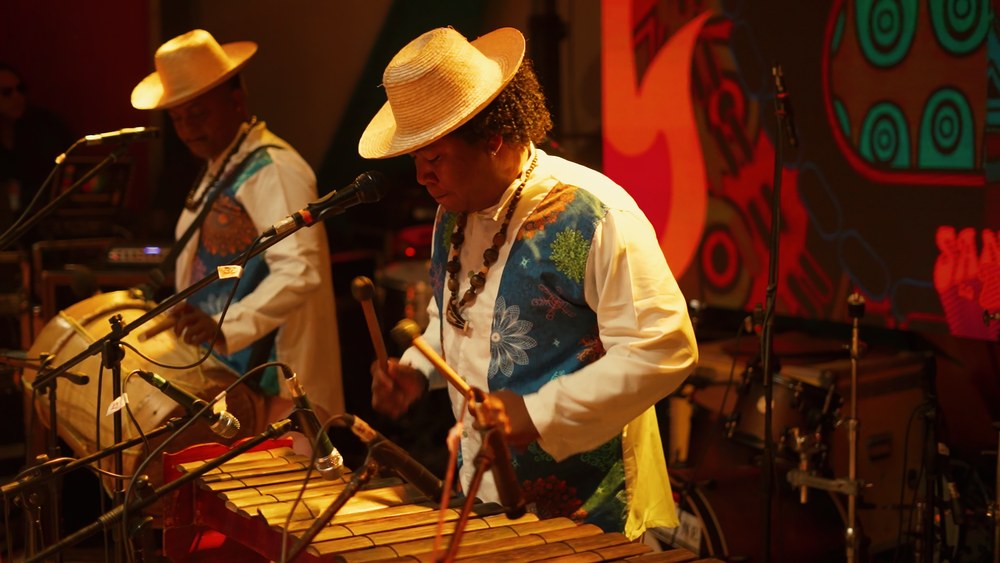 Músicos en una presentación de música tradicional
